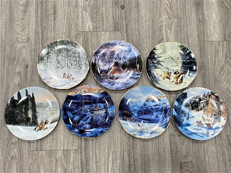 7 TOUCHING THE SPIRIT COLLECTORS PLATES BY JULIE KRAMER (8”)