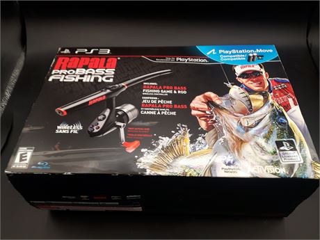 RAPALA PRO BASS FISHING WITH ROD - VERY GOOD CONDITION - PS3