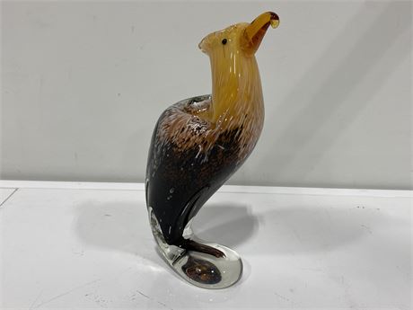 MURANO STYLE VULTURE GLASS PIECE (10” tall)