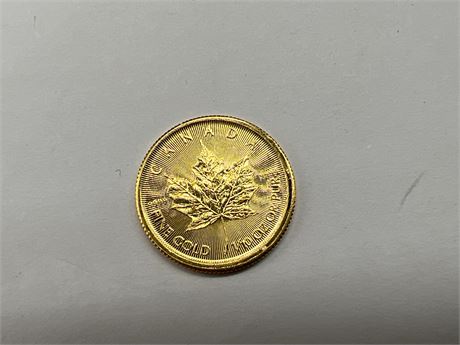 1/10 OZ 999 FINE GOLD CDN COIN