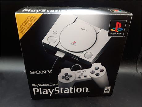 PLAYSTATION CLASSIC CONSOLE - CIB - MINT CONDITION