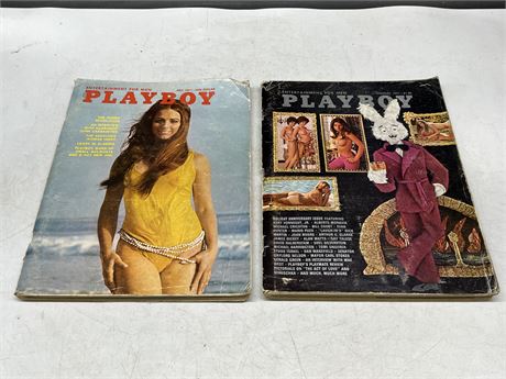 (2) 1971 PLAYBOY MAGAZINES