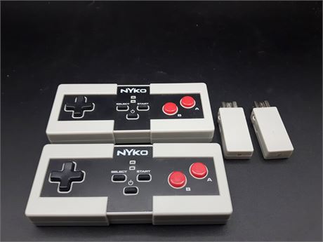 TWO NINTENDO CLASSIC WIRELESS CONTROLLERS