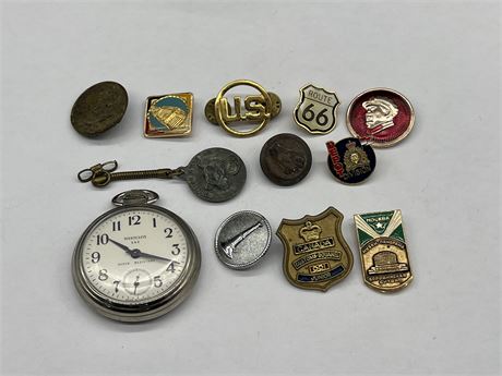 U.S. / CHINA MILITARY BADGES, BUTTONS & OTHER
