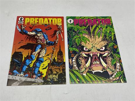 PREDATOR #1 & #2 FIRST PRINTINGS (Mint condition)