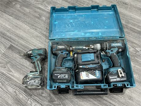 MAKITA DRILL SET W/BATTERIES & CHARGER - WORKS