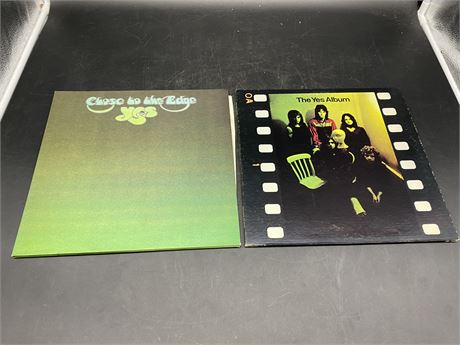 2 YES RECORDS - GOOD CONDITION