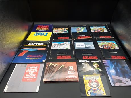 COLLECTION OF VIDEO GAME MANUALS