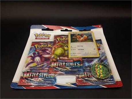 SEALED - POKEMON BATTLE STYLES TRIPLE PACK COLLECTION