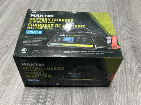 MAKTIQ BATTERY CHARGER W/WINTER MODE - NEW IN BOX