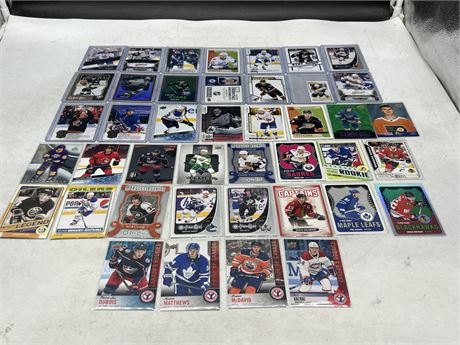 42 MISC NHL CARDS INCLUDING ROOKIES, INSERTS & EARLY CROSBY / MCDAVID CARDS