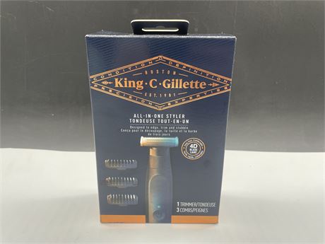 NEW KING C GILLETTE ALL IN ONE TRIMMER / STYLER