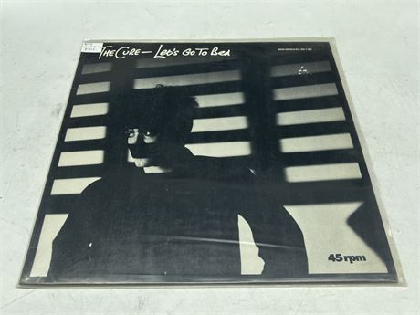 THE CURE - LETS GO TO BED SINGLE (Rare West German Press) - EXCELLENT (E)