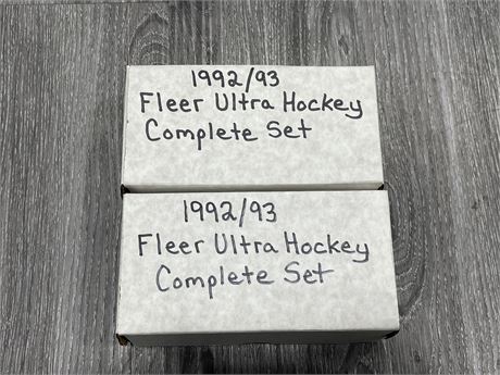(2) 92’/93’ FLEER ULTRA HOCKEY COMPLETE SETS