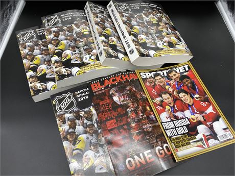 MISC. NHL MAGAZINES AND GUIDE BOOKS