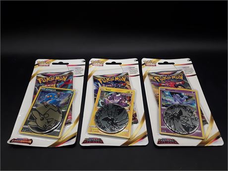 SEALED - POKEMON PACKS WITH COLLECTOR COINS