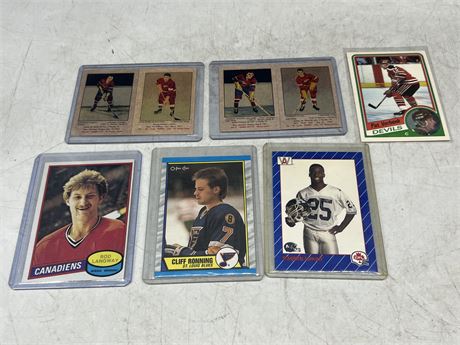 MISC NHL CARDS INCLUDING ST PARKIES RE PRINTS