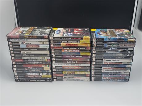 50) PS2 GAMES (Most lightly scratched)