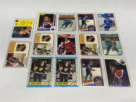 (14) 1980s NHL CARDS