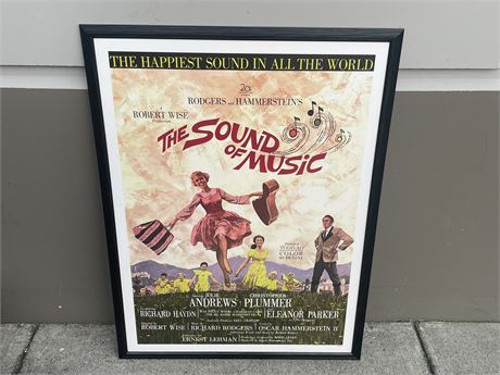 THE SOUND OF MUSIC FRAMED PRINT 27”x37”