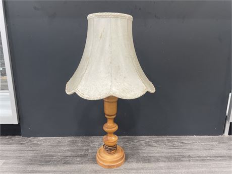 MCM WOODEN LAMP - 28” TALL