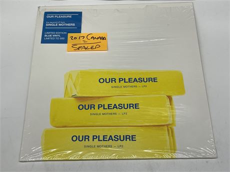 SEALED SINGLE MOTHERS 2017 CANADIAN PRESSING - OUR PLEASURE (SEAL BROKEN AT TOP)