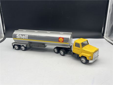 VINTAGE ERTL SHELL TRUCK MADE IN USA - 18”