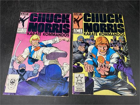 CHUCK NORRIS COMICS (#1 & 2)