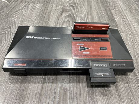 SEGA MASTER SYSTEM/POWER BASE W/GAME (No cords, as is)