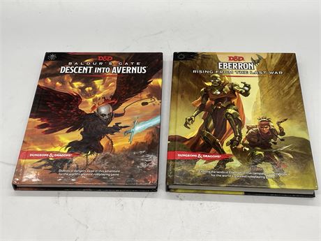 2 DUNGEONS AND DRAGONS BOOKS