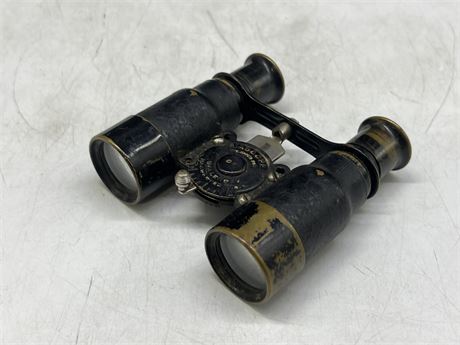 ANTIQUE MADE IN USA BINOCULARS (4” long) SOLD AS IS