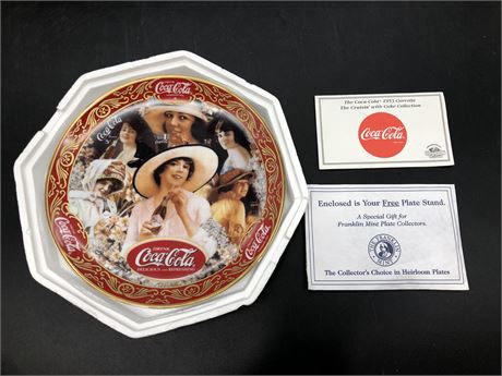 FRANKLIN MINT COLLECTABLE COCA-COLA PLATE
