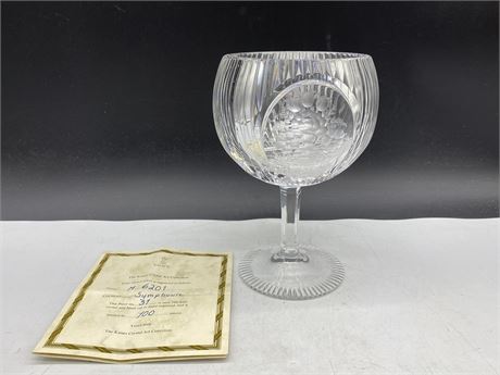 KAISER CRYSTAL ART COLLECTORS PIECE - 1980 (SEE PICTURES FOR DETAILS-7.5” TALL)