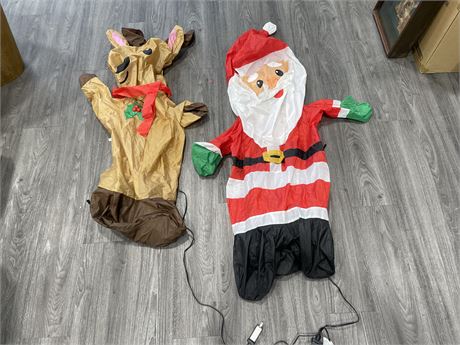 INFLATED SANTA WITH BUILT IN FAN