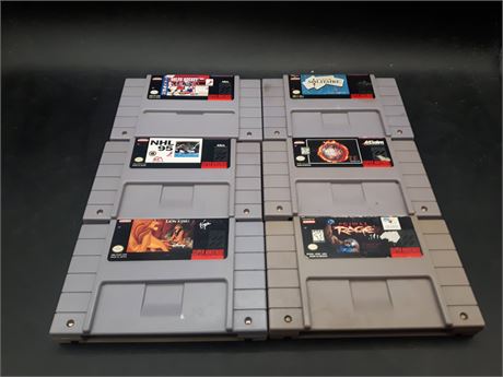COLLECTION OF SNES GAMES