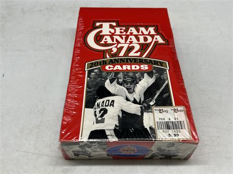 SEALED 20TH ANNIVERSARY TEAM CANADA ‘72 CARD BOX