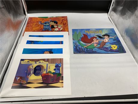DISNEY LILO & STITCH & THE LITTLE MERMAID 2 EXCLUSIVE LITHOGRAPHS