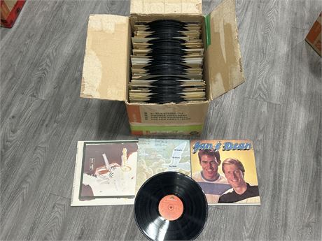 BOX OF MISC LOOSE RECORDS - CONDITION VARIES