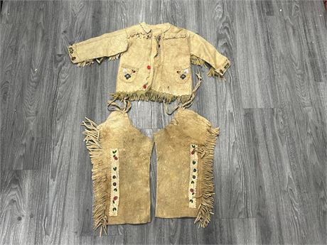3PCS VINTAGE FIRST NATIONS CLOTHING - VERY SMALL