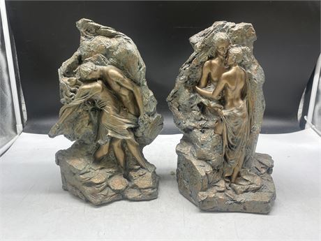 2 INTIMATE TABLE STATUES 12”