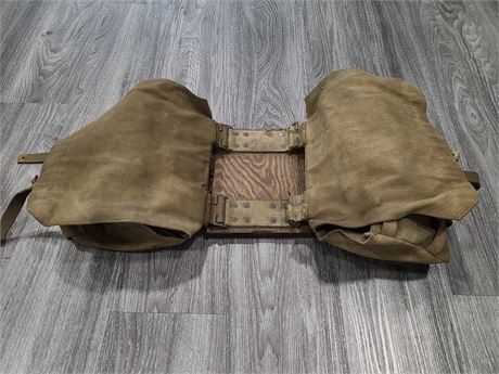 WW2 CANADIAN CANVAS MOTORCYCLE SADDLE BAGS
