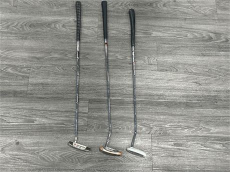 3 GOLF PUTTERS - INCLUDES TAYLORMADE & ODYSSEY
