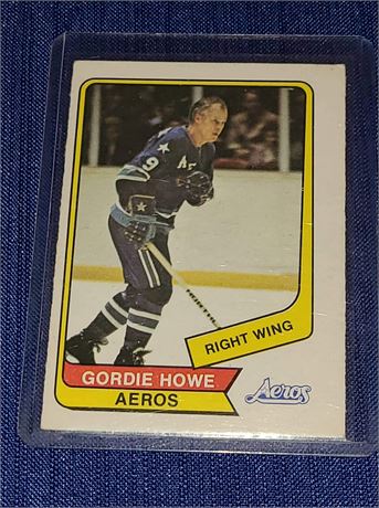 1976 AEROS GORDIE HOWE CARD