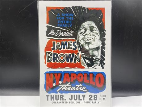 JAMES BROWN - N.Y. APOLLO THEATER POSTER 12”x18”