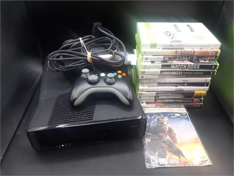 XBOX 360 CONSOLE WITH GAMES - VERY GOOD CONDITION