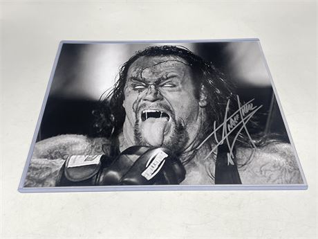 UNDERTAKER WWE SIGNED PICTURE 11”x14”