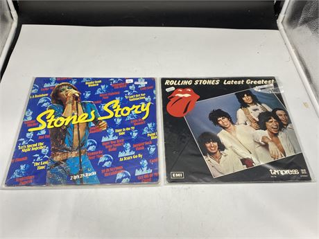 2 ROLLING STONES RECORDS - VERY GOOD (VG)