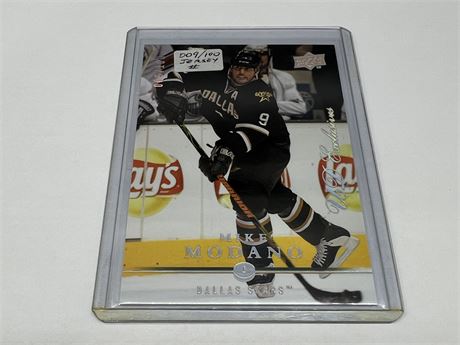 2008/09 MIKE MODANO EXCLUSIVE #9/100 - NUMBER OF JERSEY