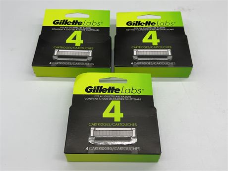 (NEW) GILLETTE LABS CARTRIDGES