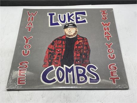 SEALED LUKE COMBS - WHAT YOU SEE IS WHAT YOU GET 2 LP